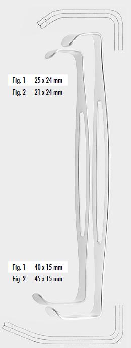 Подвійна пара ретракторів, американський тип, 21,0 см (cm)